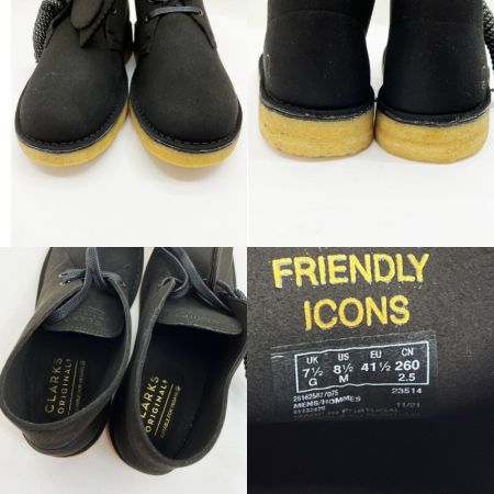  CLARKS クラークス 靴 デザートブーツ 26.0cm スエード ブラック