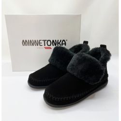 ◆◆ Minnetonka ミネトンカ ショートブーツ Minnetonka Tucson Ⅱ 24.0cm US7 40587 ブラック Aランク