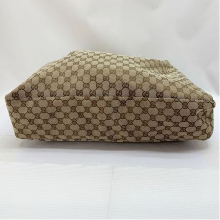  GUCCI グッチ GG キャンバス ホースビット ラージ ホーボー バッグ 114900 ベージュ×ブラウン