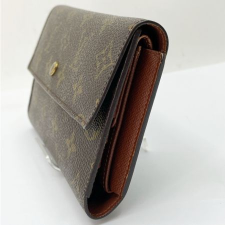  LOUIS VUITTON ルイヴィトン 3つ折り長財布 モノグラム ポルト トレゾール インターナショナル M61215 ブラウン系