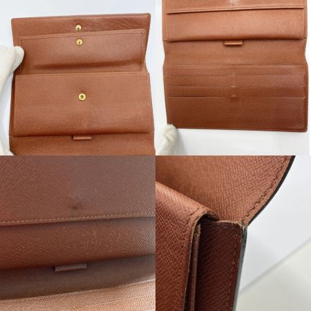  LOUIS VUITTON ルイヴィトン 3つ折り長財布 モノグラム ポルト トレゾール インターナショナル M61215 ブラウン系