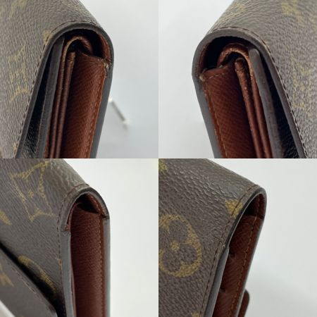  LOUIS VUITTON ルイヴィトン 3つ折り長財布 モノグラム ポルト トレゾール インターナショナル M61215 ブラウン系