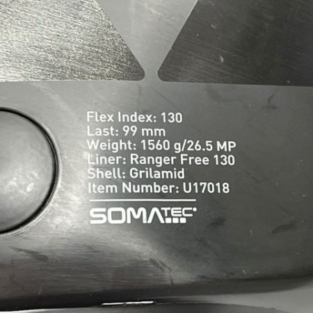  FISCHER フィッシャー(スキー)  スキーブーツ  25.5cm ソールサイズ295mm GRIP WALK/vibramソール Flex130 バックカントリー ブラック×グリーン