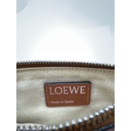  LOEWE ロエベ ポーチ マルチケース　パスケース　カード入れ　レザー ブラウン