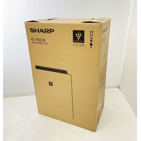  SHARP シャープ 空気清浄機 加湿空気清浄 2023年購入品 KC-R50-W ホワイト系