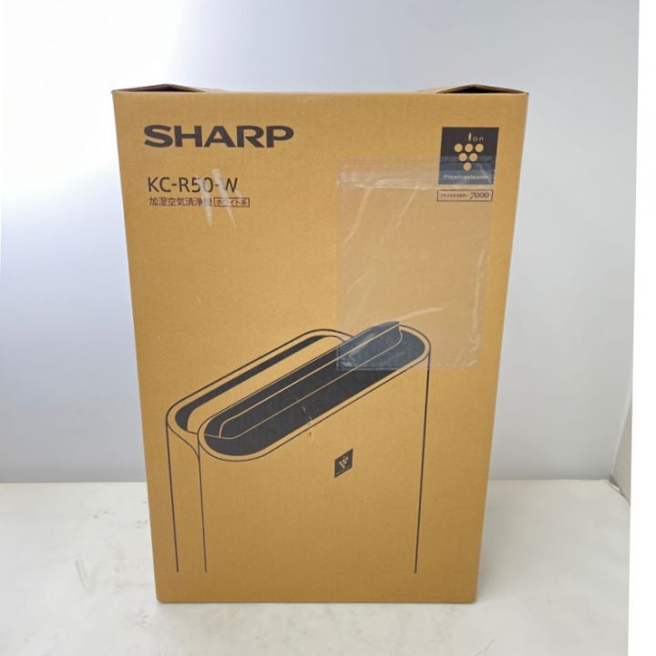 SHARP シャープ 空気清浄機 加湿空気清浄 2023年購入品 KC-R50-W ホワイト系｜中古｜なんでもリサイクルビッグバン