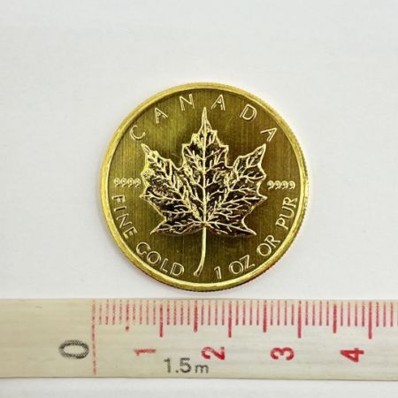  金貨 カナダメイプルリーフ 金貨 K24 31.1g1OZ