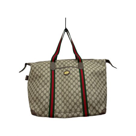 中古】 GUCCI グッチ ボストンバッグ シェリー オールドグッチ GG