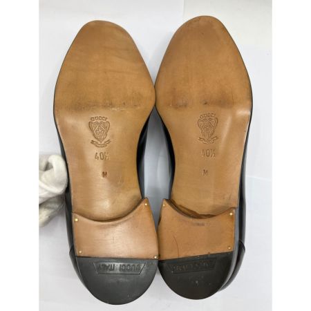  GUCCI グッチ 25.5㎝　ローファー　靴　シェリー 110.097.1095 ブラック