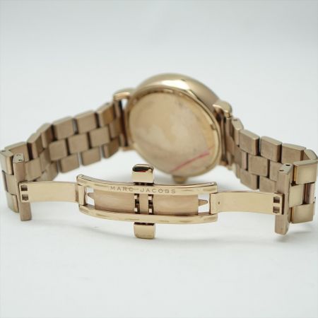  MARC JACOBS マークジェイコブス クォーツ コマ付 ステンレススチール ブラウン コマ5個 MJ3489