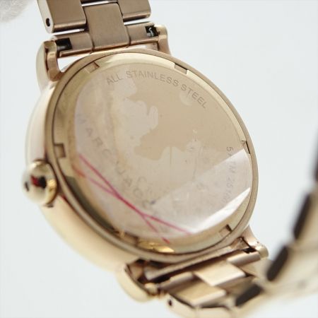  MARC JACOBS マークジェイコブス クォーツ コマ付 ステンレススチール ブラウン コマ5個 MJ3489