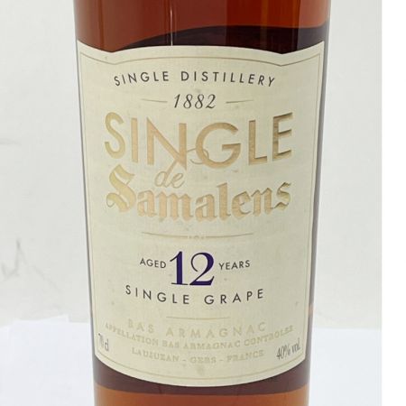  SINGLE DISTILLERY SINGLE de Samalens 12年 ブランデー アルマニャック 700m 40度 未開栓