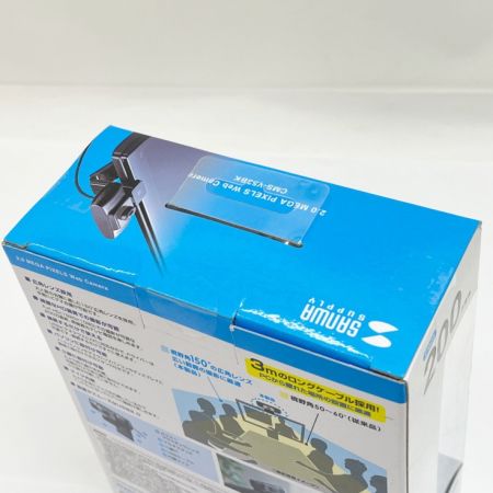  SANWA ワイドレンズ USBウェブカメラ マイク内蔵 CMS-V53BK