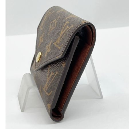 LOUIS VUITTON ルイヴィトン モノグラム ポルトフォイユ・ヴィクトリーヌ 3つ折り財布 イニシャル入 M62472 ブラウン