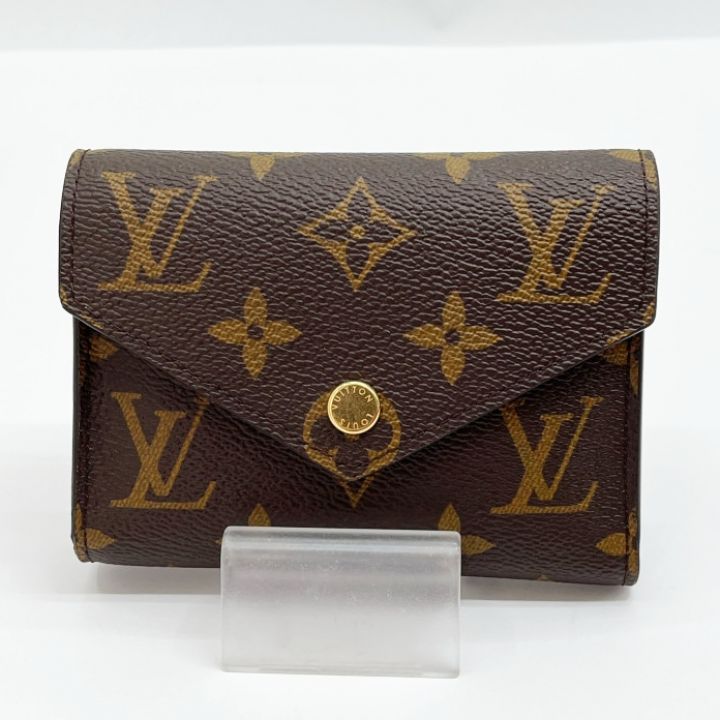 LOUIS VUITTON ルイヴィトン モノグラム ポルトフォイユ・ヴィクトリーヌ 3つ折り財布 イニシャル入 M62472 ブラウン ｜中古｜なんでもリサイクルビッグバン