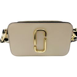 ◆◆ MARC JACOBS マークジェイコブス スナップショット M0012007 ホワイト x ブラック Bランク