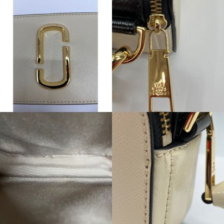  MARC JACOBS マークジェイコブス スナップショット M0012007 ホワイト x ブラック