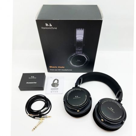  HarmonicDyne ヘッドホン Black Hole 有線 ブラック