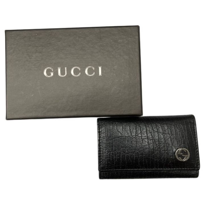 GUCCI グッチ インターロッキングG キーケース 6連 115225 ブラック｜中古｜なんでもリサイクルビッグバン