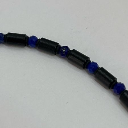  コアフォース ヘマタイト鉱石　磁石　ブレスレット　コアフォースループ70cm 青　ラピスラズリ　CFL70 ブラック