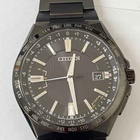  CITIZEN シチズン アテッサ　腕時計　エコドライブ　チタン　ブラック H145-S122619