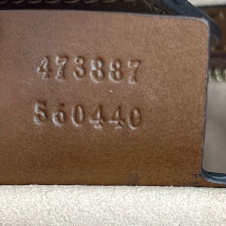  GUCCI グッチ GGスプリーム　ビー トートバッグ　ショルダーバッグ 473887 ブラウン