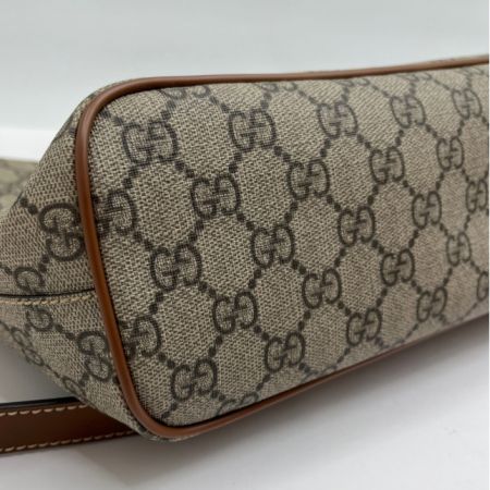  GUCCI グッチ GGスプリーム　ビー トートバッグ　ショルダーバッグ 473887 ブラウン