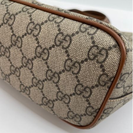  GUCCI グッチ GGスプリーム　ビー トートバッグ　ショルダーバッグ 473887 ブラウン