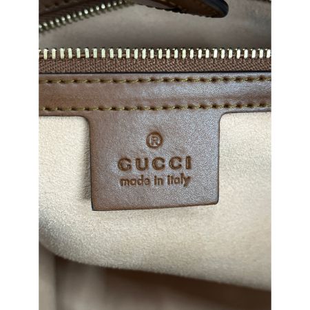  GUCCI グッチ GGスプリーム　ビー トートバッグ　ショルダーバッグ 473887 ブラウン