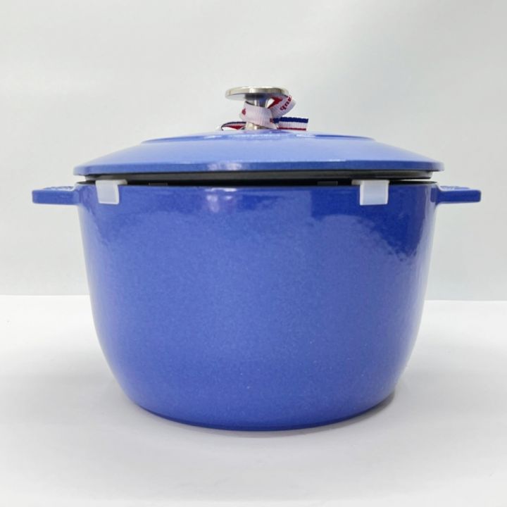 STAUB ストウブ ラ・ココット de GOHAN L 20cm ほうろう 両手鍋 1026726 ブルーベリー｜中古｜なんでもリサイクルビッグバン