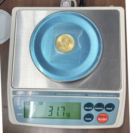  金貨 金貨 K24 31.1g カナダ メイプルリーフ 1オンス エリザベス