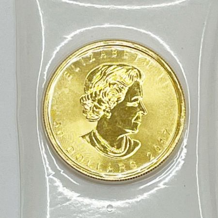  金貨 カナダメイプルリーフ 金貨 K24 31.1g1OZ エリザベス