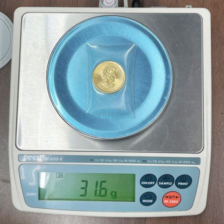  金貨 カナダメイプルリーフ 金貨 K24 31.1g1OZ エリザベス