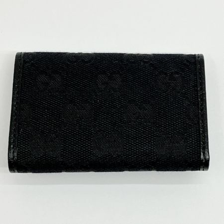  GUCCI グッチ 6連キーケース GGキャンバス レザー 127048 ブラック