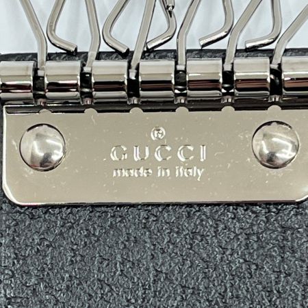  GUCCI グッチ 6連キーケース GGキャンバス レザー 127048 ブラック