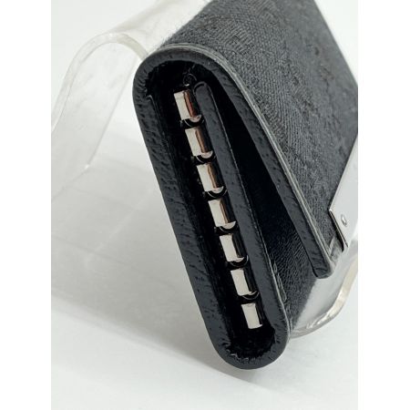 GUCCI グッチ 6連キーケース GGキャンバス レザー 127048 ブラック