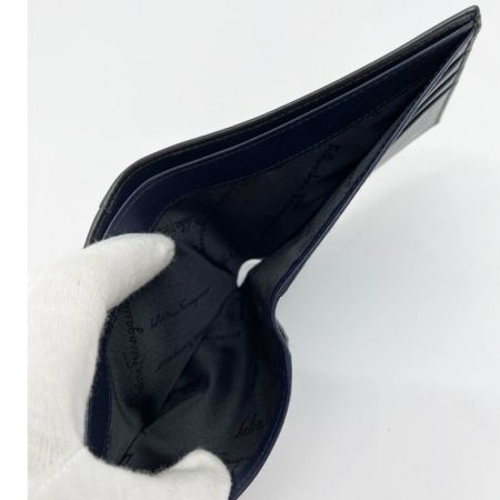  Salvatore Ferragamo サルヴァトーレフェラガモ 財布 2つ折り財布 ネイビー