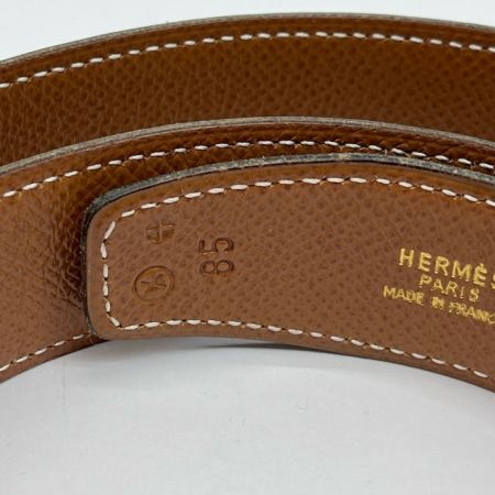  HERMES エルメス Hベルト　ⓧ1994年 ブラック×ゴールド