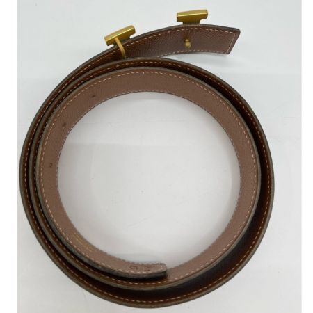  HERMES エルメス Hベルト　ⓧ1994年 ブラック×ゴールド