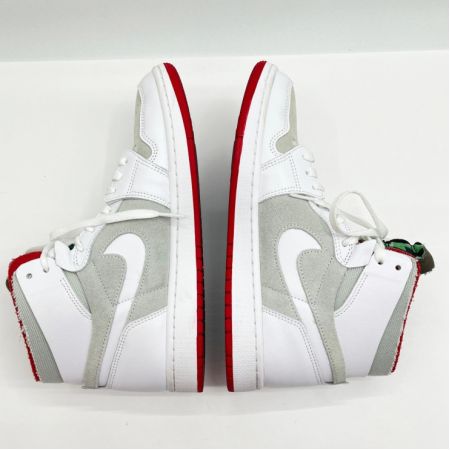  NIKEエアージョーダン エアジョーダン1 ズーム コンフォート ヘア ハイカットスニーカー 26.5cm US8.5 CT0978-100 ホワイト×グレー