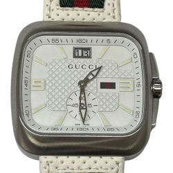 ◆◆ GUCCI グッチ 腕時計 シェリーライン　クーペ　メンズ ビッグデイト 13378164 Bランク
