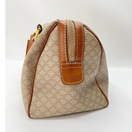  CELINE セリーヌ ミニボストン バッグ　マカダム M06 ベージュ