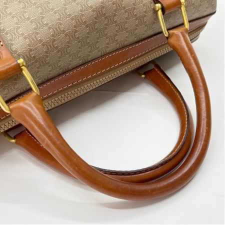  CELINE セリーヌ ミニボストン バッグ　マカダム M06 ベージュ