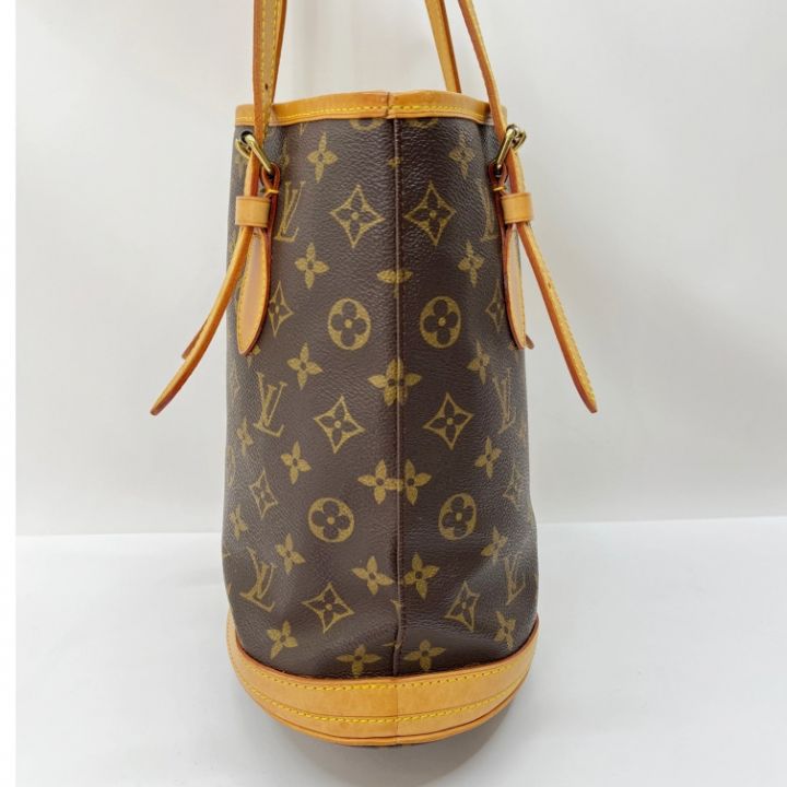 LOUIS VUITTON ルイヴィトン モノグラム プチ・バケット トートバッグ M42238 ブラウン｜中古｜なんでもリサイクルビッグバン