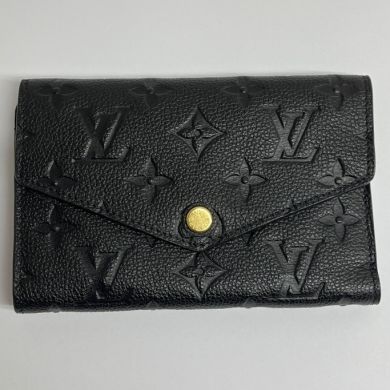 LOUIS VUITTON ルイヴィトン 財布 三つ折り アンプラント ポルトフォイユ・キュリユーズ M60539  ブラック｜中古｜なんでもリサイクルビッグバン