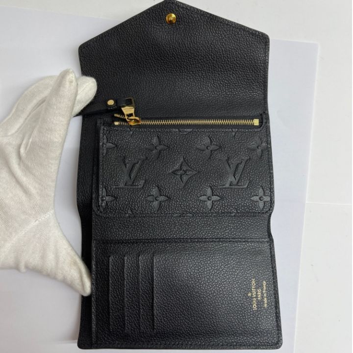 LOUIS VUITTON ルイヴィトン 財布 三つ折り アンプラント ポルトフォイユ・キュリユーズ M60539  ブラック｜中古｜なんでもリサイクルビッグバン