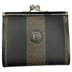 ◆◆ FENDI フェンディ コインケース 小銭入れ ペカン がま口 ブラウン Bランク