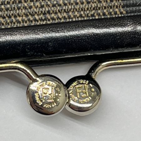  FENDI フェンディ コインケース 小銭入れ ペカン がま口 ブラウン