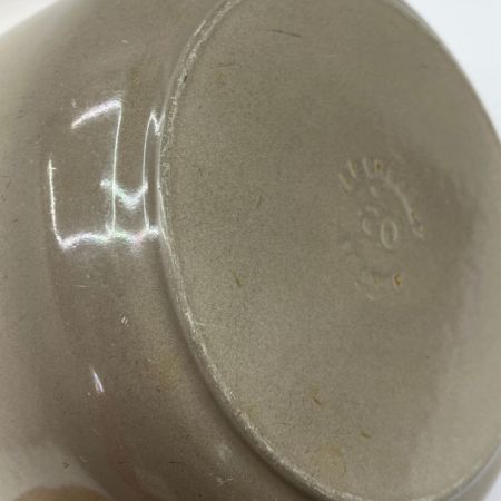  LE CREUSET ルクルーゼ 両手鍋 ホウロウ 20cm IH対応 ライトグレー