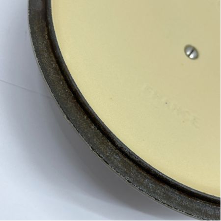  LE CREUSET ルクルーゼ 両手鍋 ホウロウ 20cm IH対応 ライトグレー